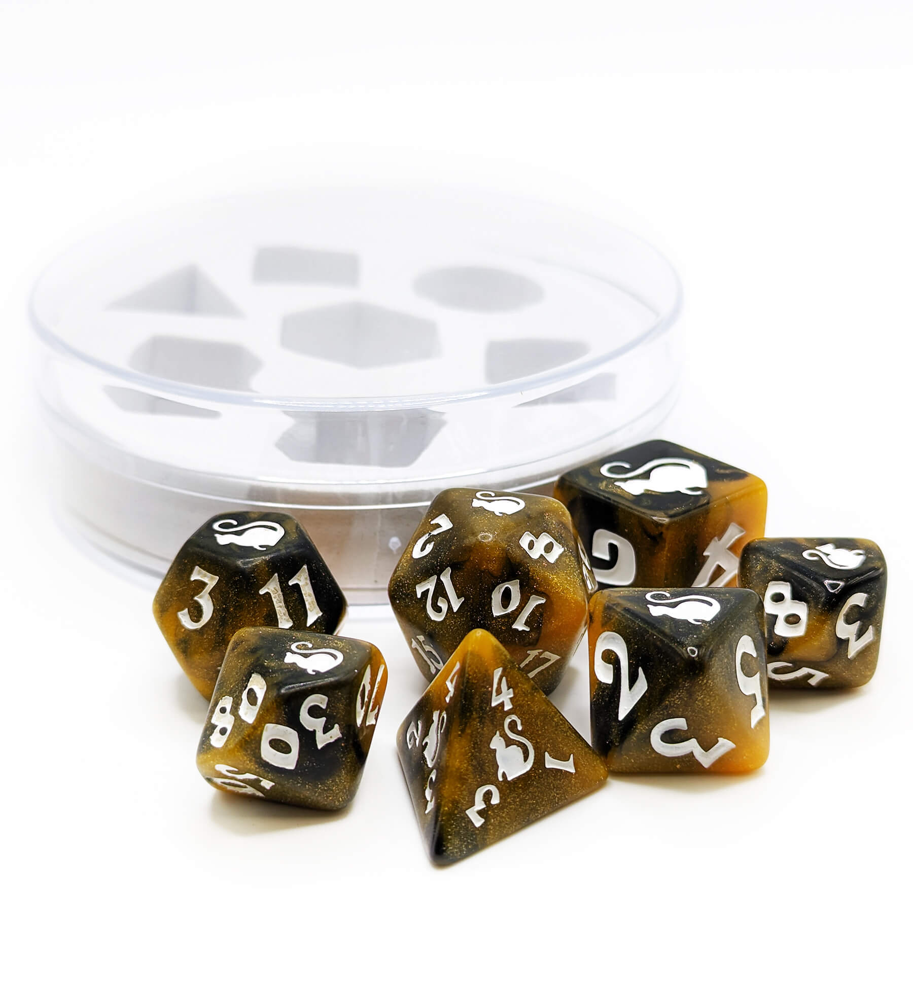 Kitty Clacks Tortimer Cat Dice For TTRPG games