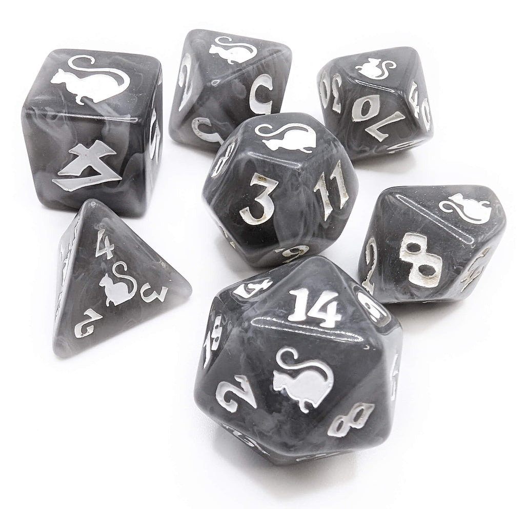 Tom Cat dice used for dungeons and dragons 