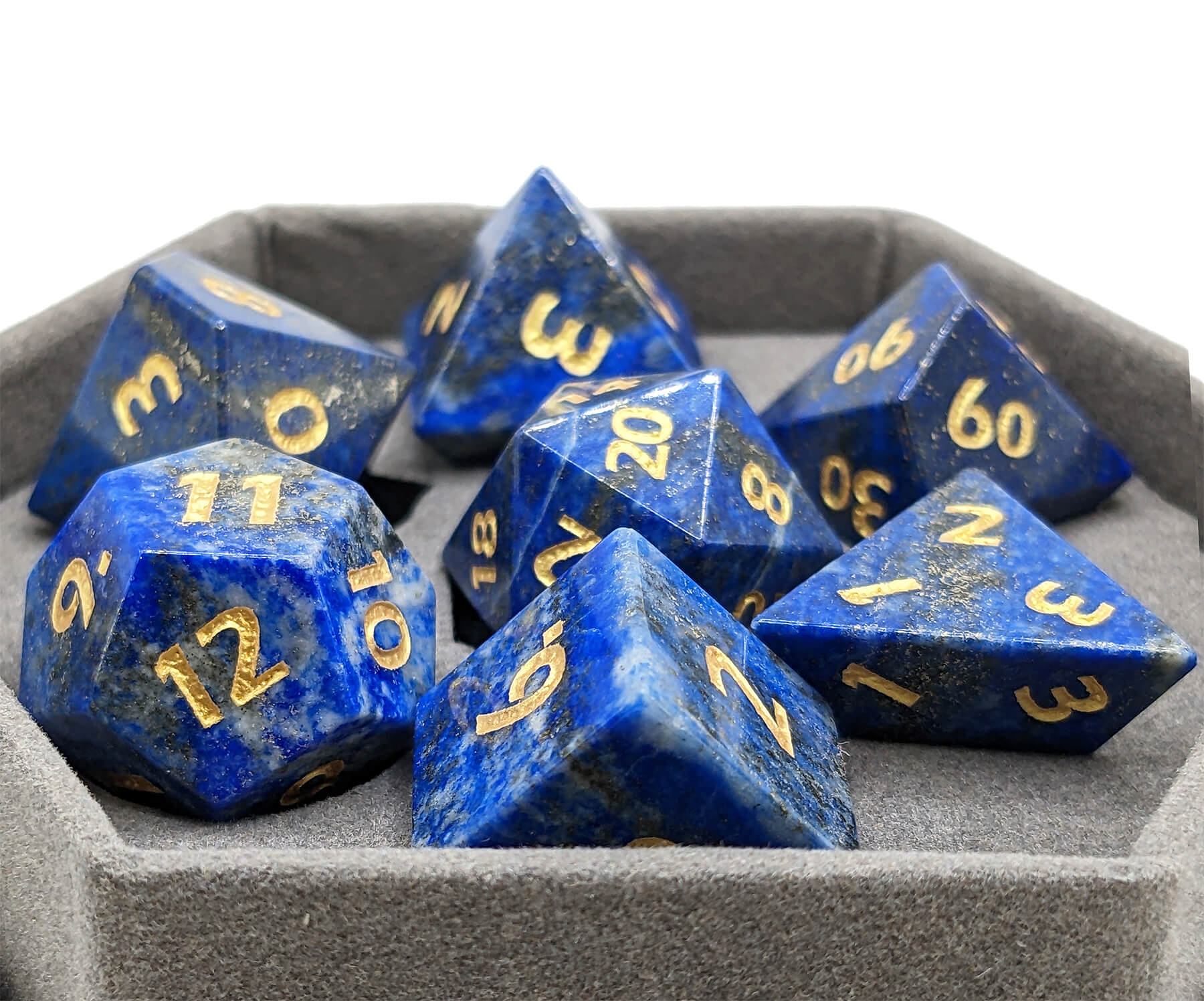 Lapis Lazuli Gemstone Dice