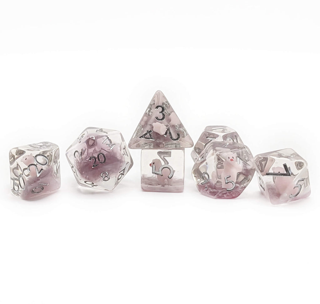Pink Llama dice for dnd and other games