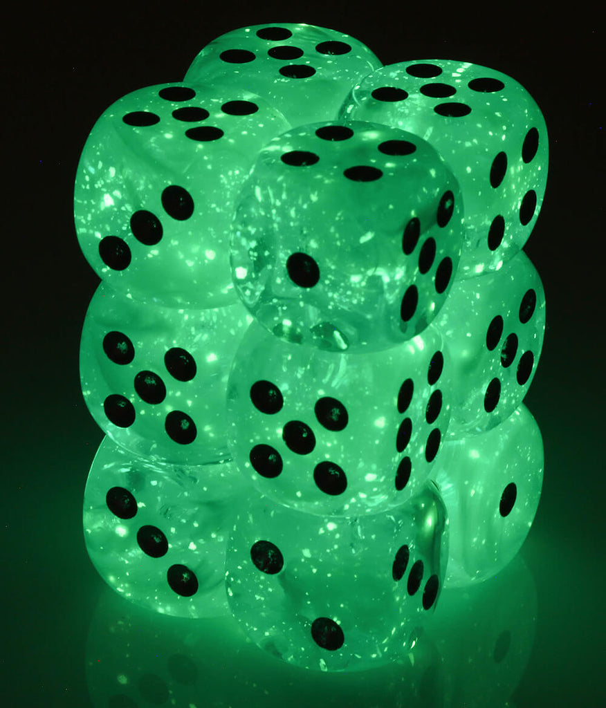 Glow in the Dark D6 dice