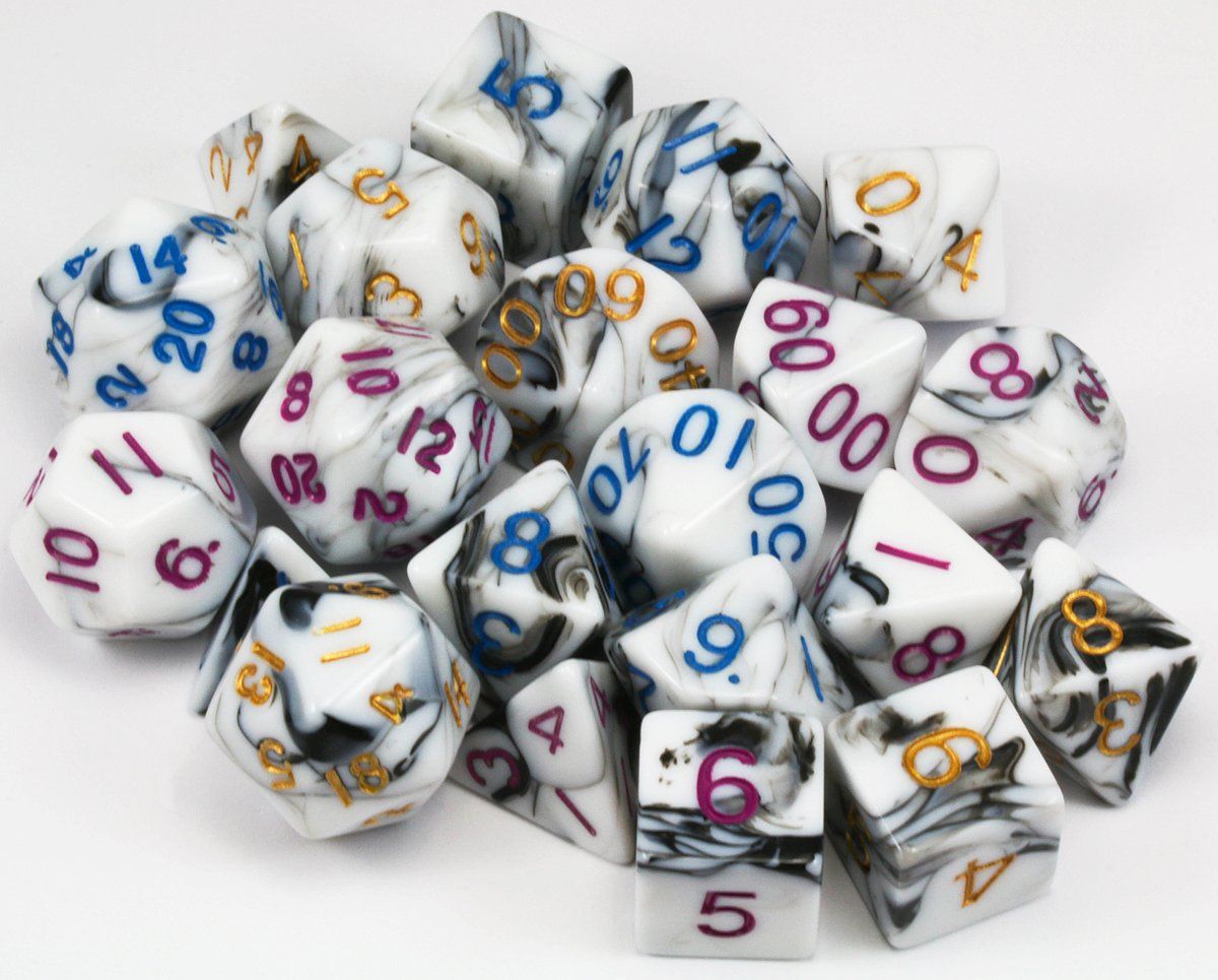 D&D Dice Marble Sets