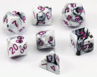 Marble D&D Dice Purple