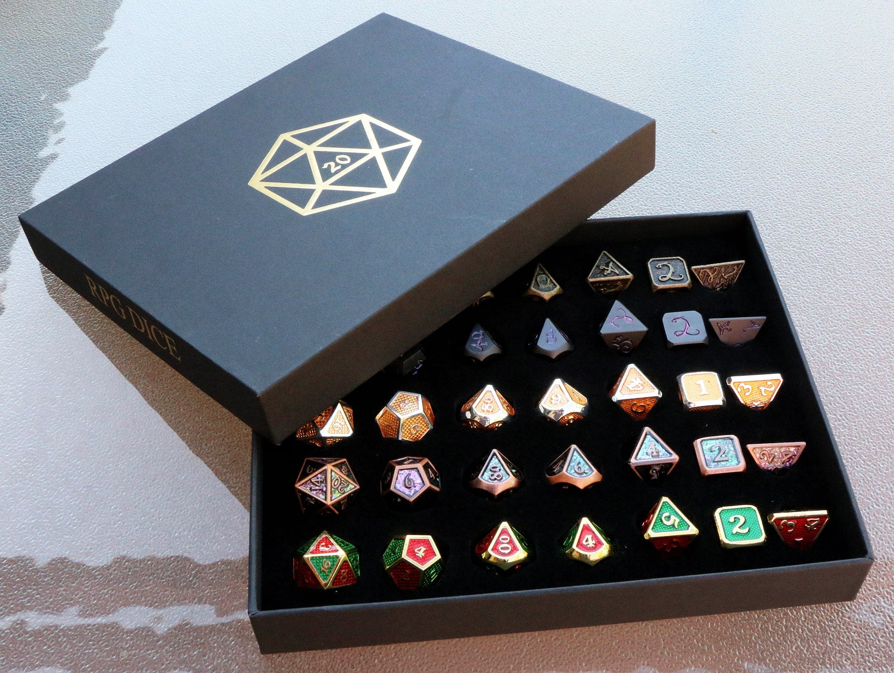 Mystery Metal DnD Dice Box Set 2