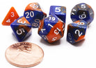 Mini DnD Dice Blue Orange