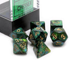 Chessex mini dice Scarab Jade