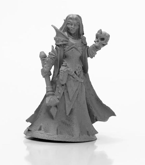 Dark Elf Priestess Miniature