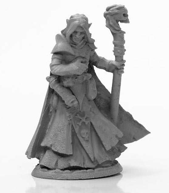 Dark Elf Wizard Miniature