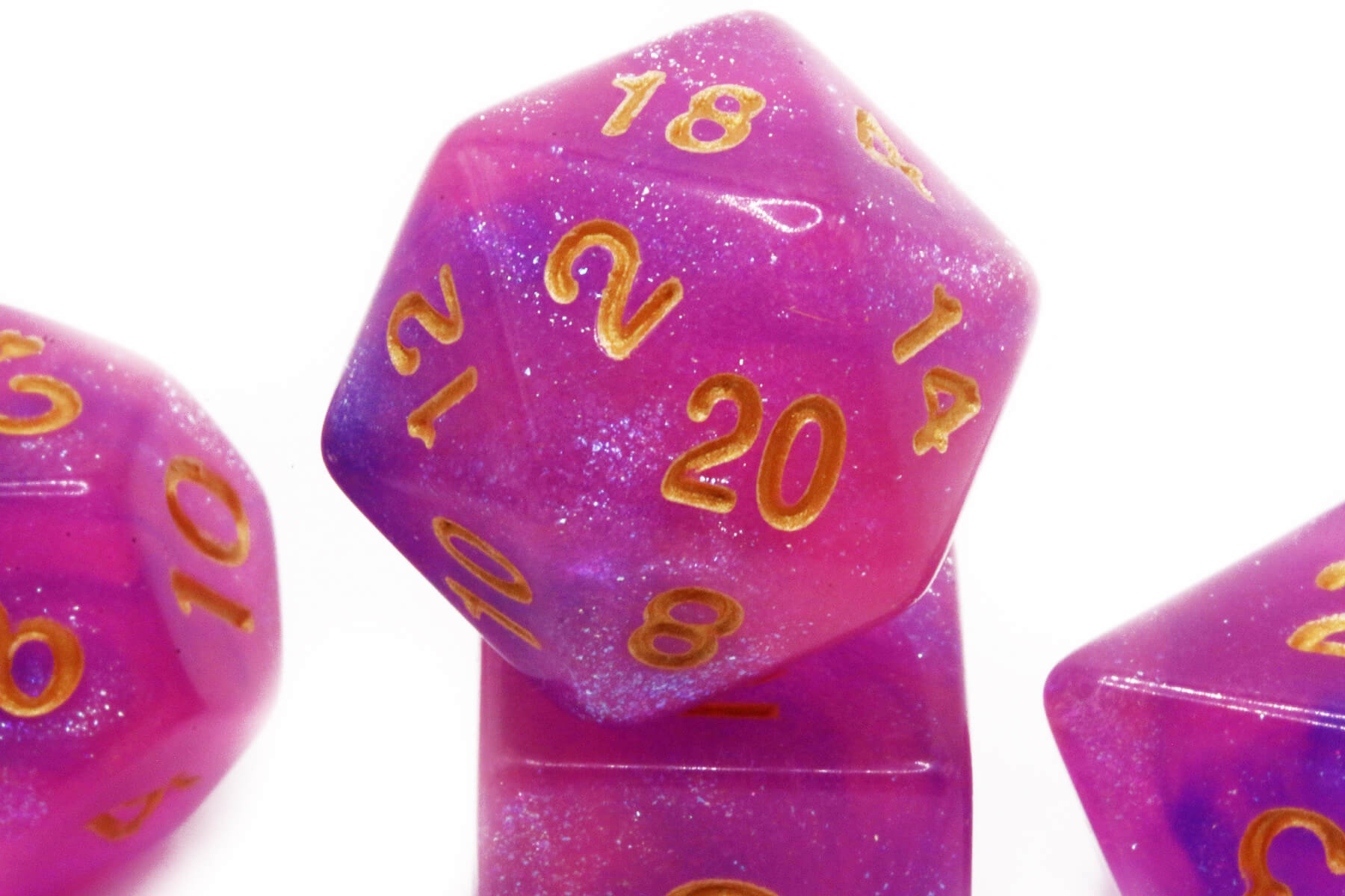 Moonfire Dice Pink Nimbus d20