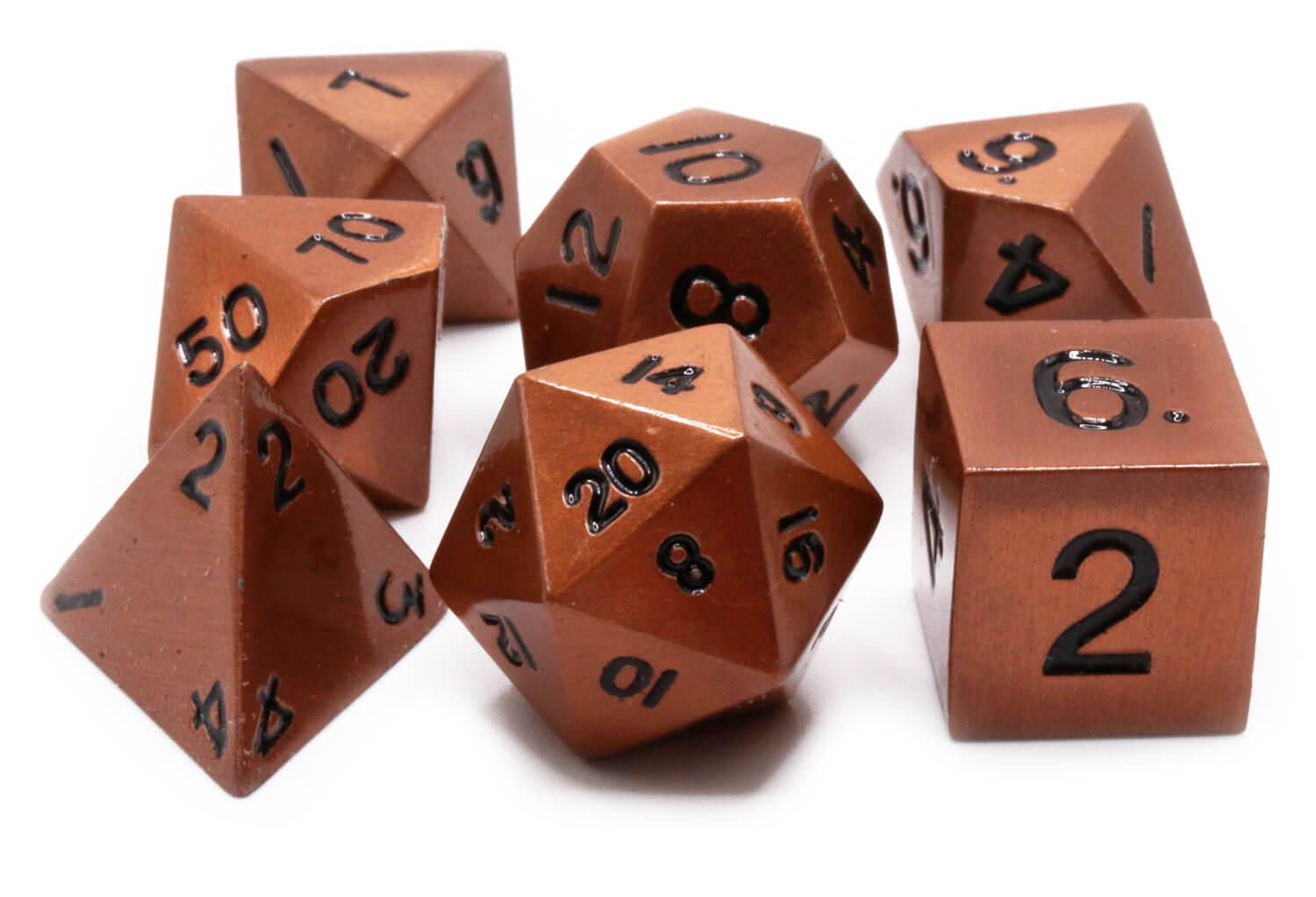 Gnomish Copper Dice Set