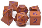 Copper Metal rpg Dice