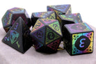 Holographic Rainbow Obsidian Dice 2