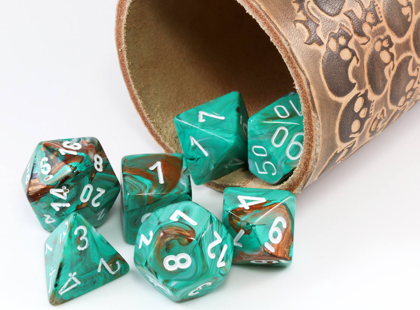 Marble Oxi-Copper Dice Chessex