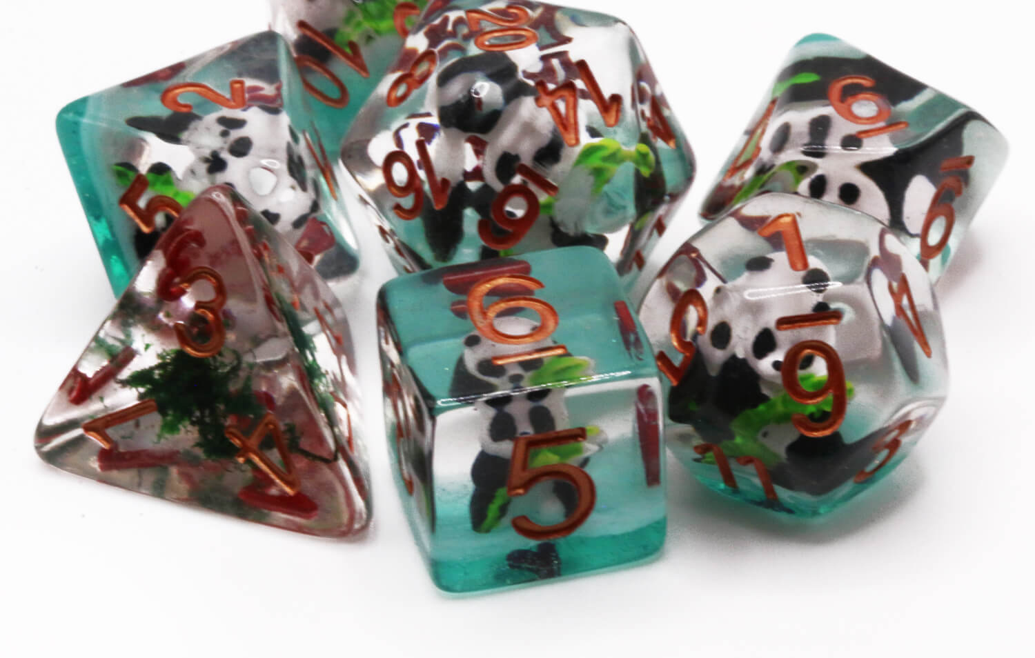 Panda Bear Bamboo Dice 3