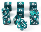 D&D Dice Pearl Emerald