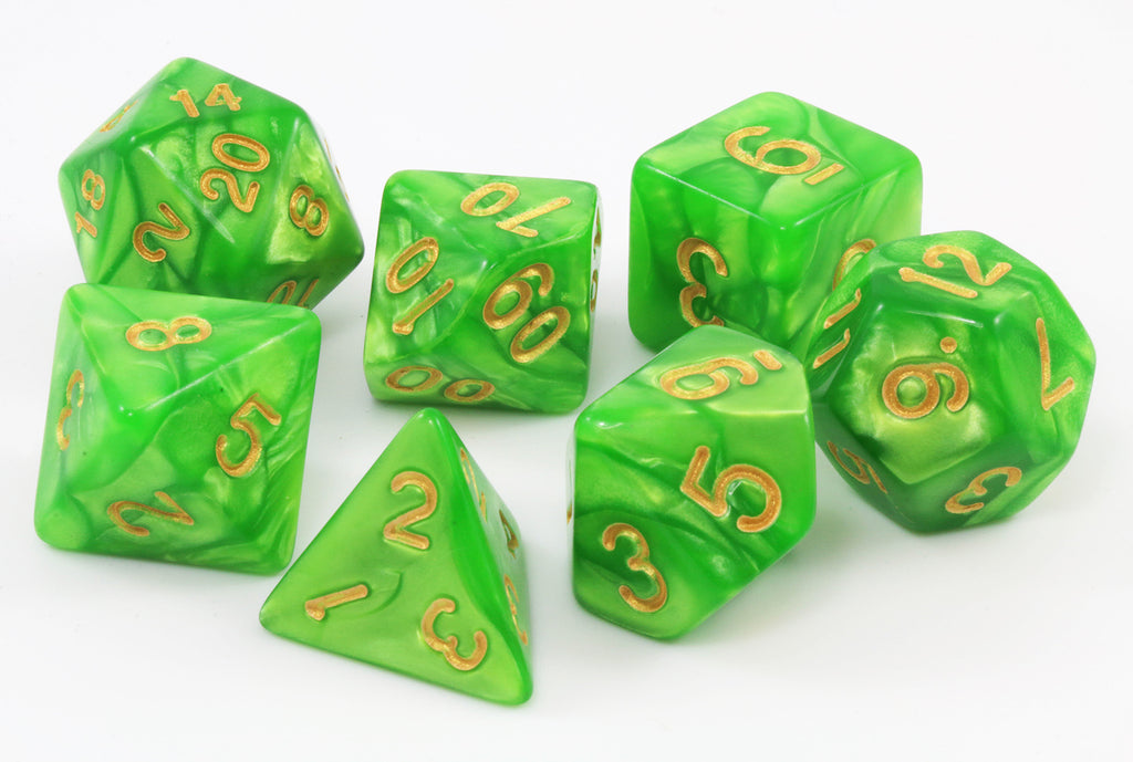 Awesome dnd dice green