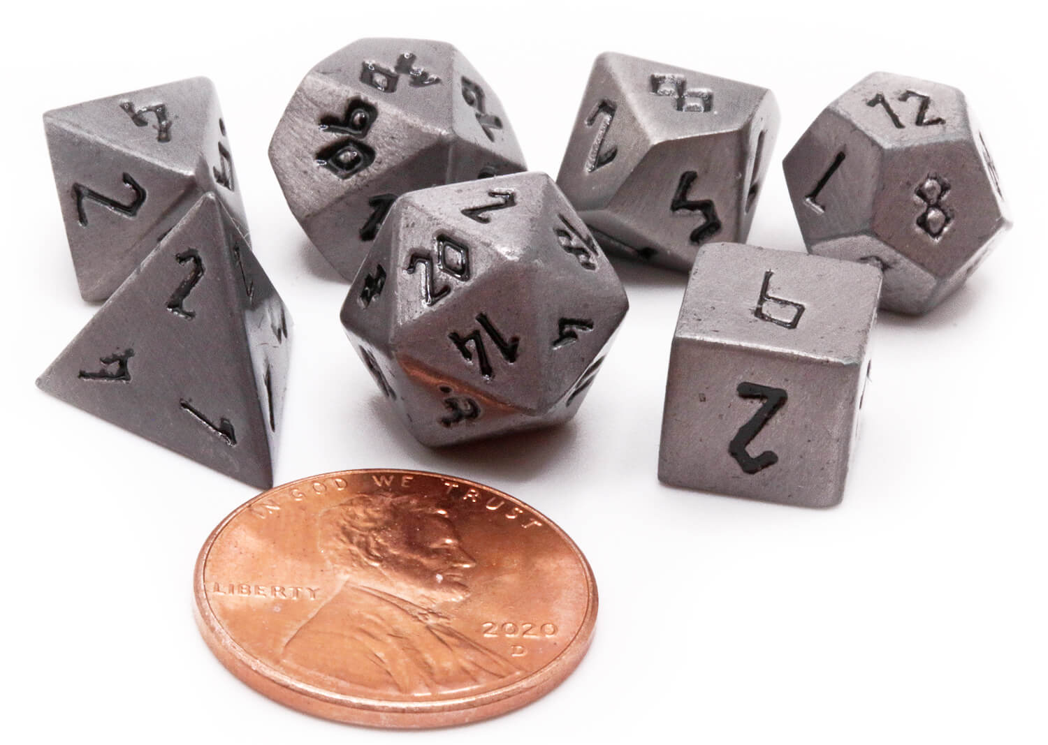 Aged Mithril Mini Dice