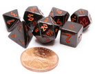 Mini Dice Set Black Lava 