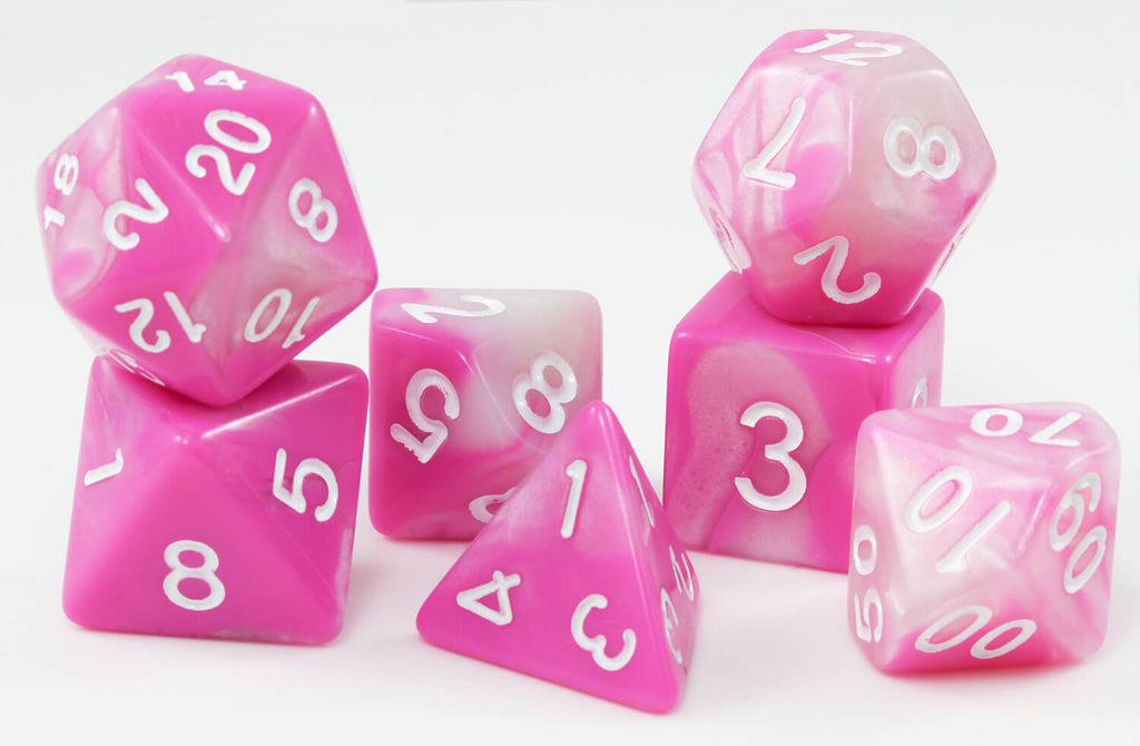 pink dnd dice