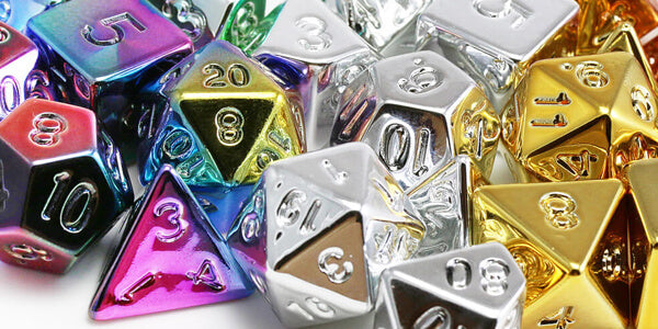 Plated Dice Metallic Colors