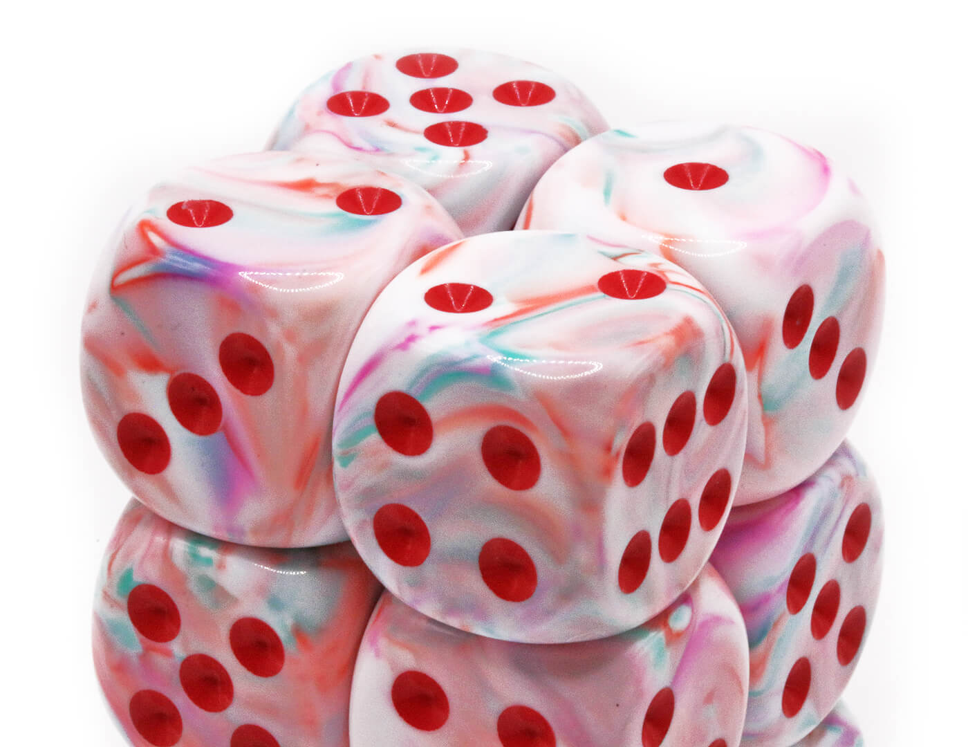 Six-sided Pop Art Dice