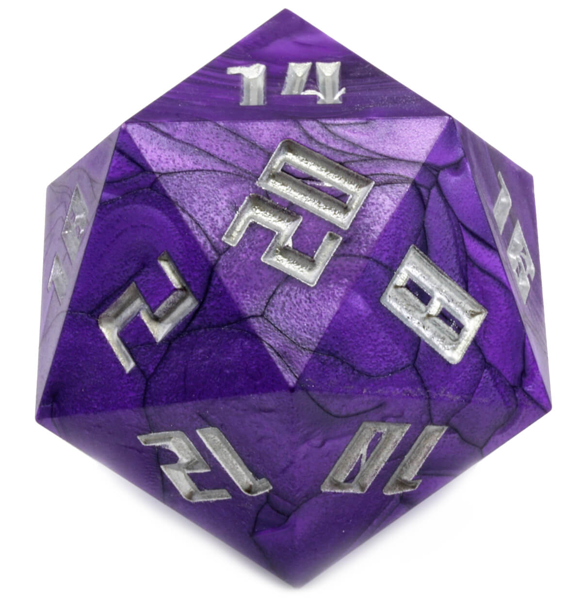 Giant d20 Pearl Purple 2