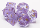 Purple DnD Glass Dice