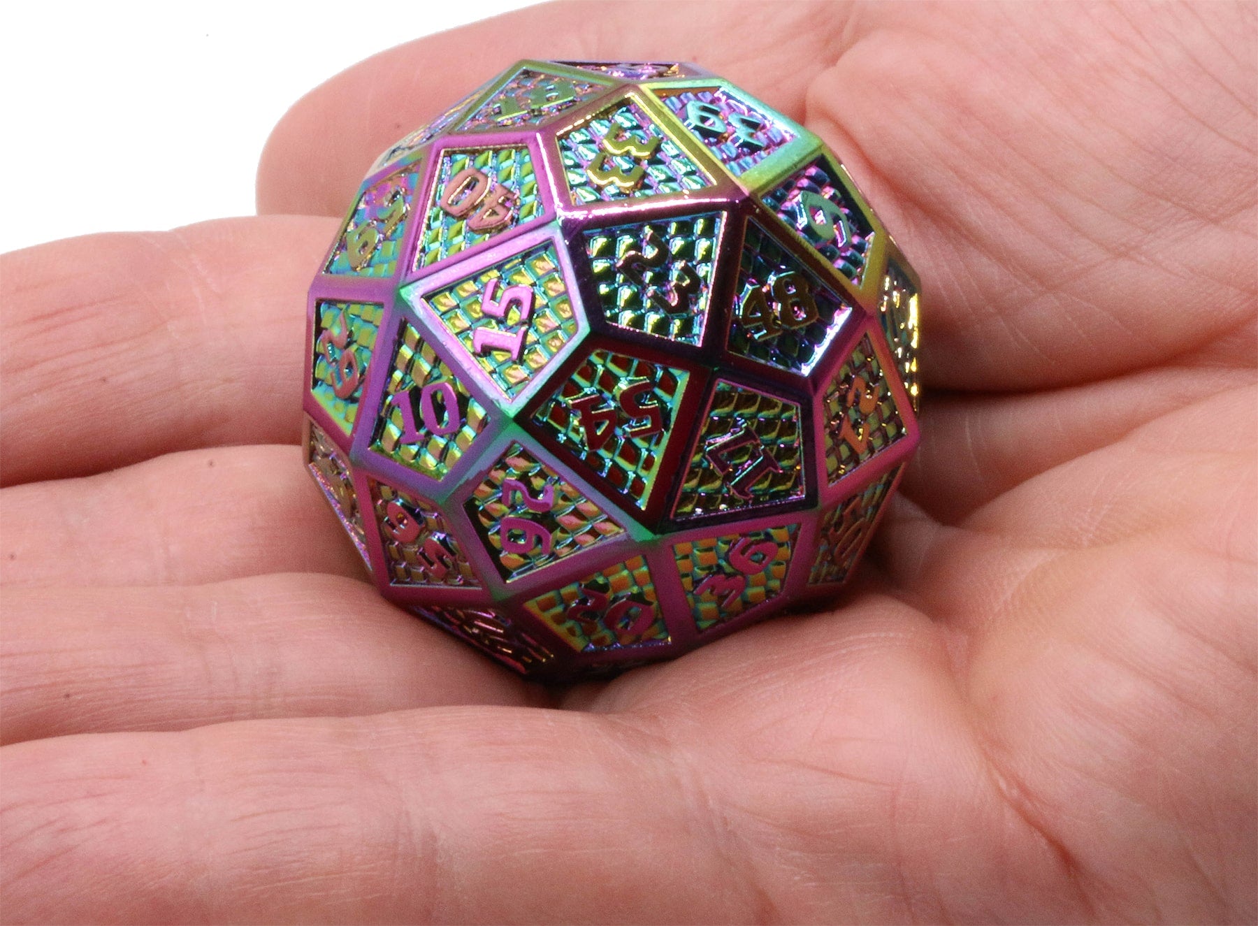 metal dragon scale d60 dice