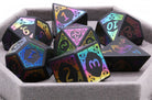 Holographic Rainbow Obsidian Dice