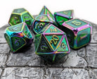 Green Rainbow DnD Dice