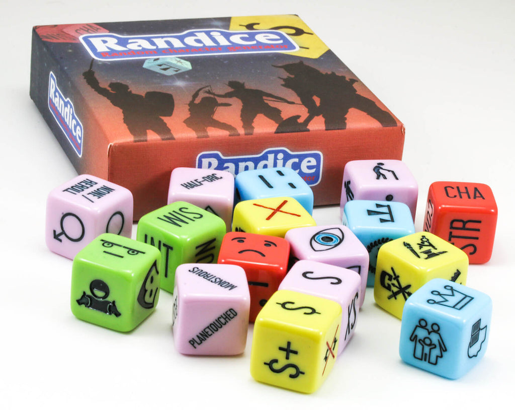 Randice Dice | RPG Random Character Generator Dice Set – Dark Elf Dice