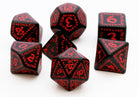 Runic Dice Black Red
