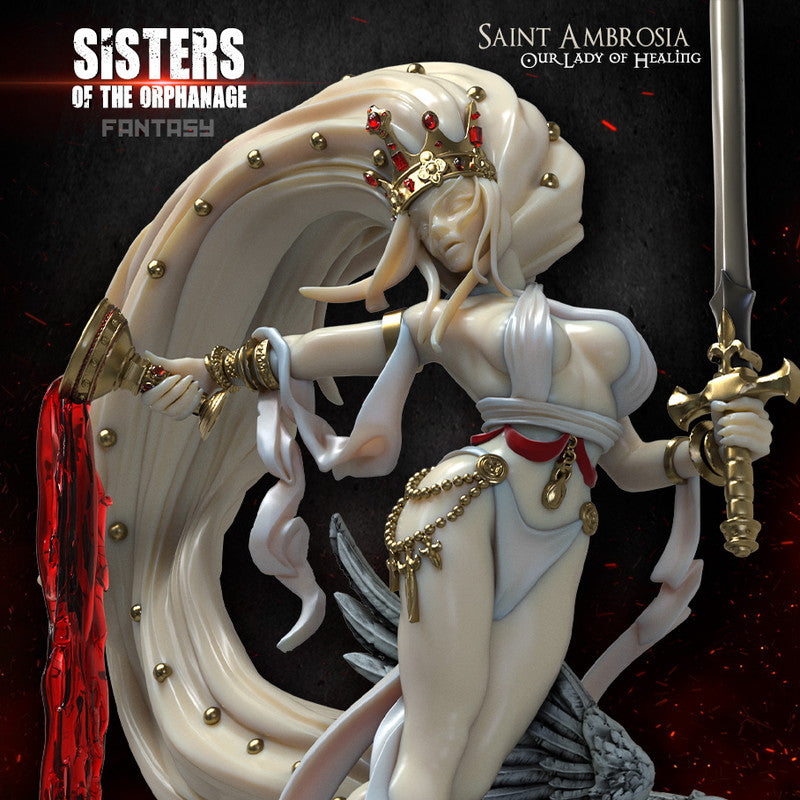 Raging Heroes Miniatures Saint Ambrosia Caster model