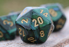 RPG dice d20 green