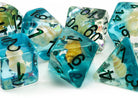 Seashell Dice Aqua Blue