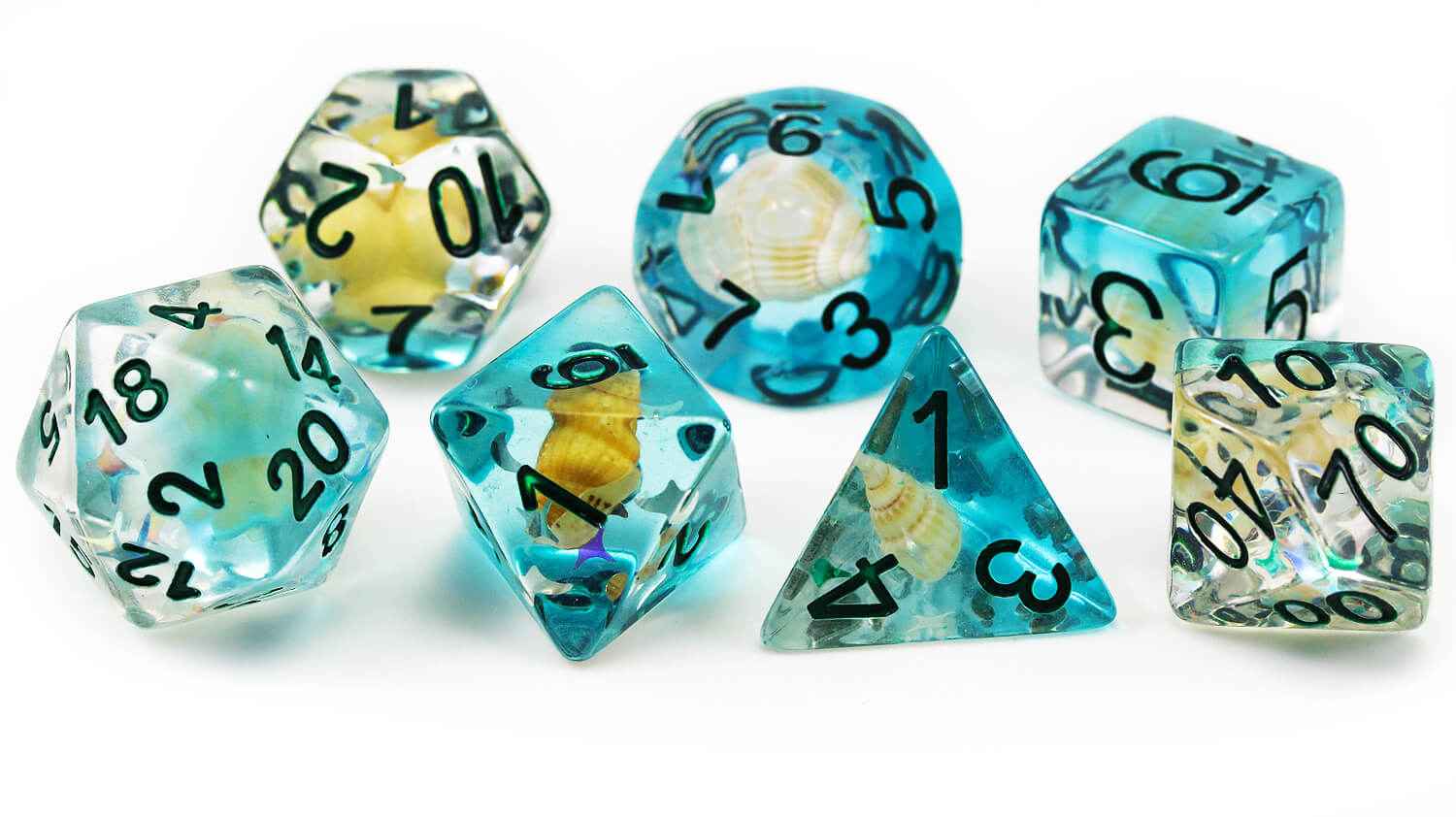 Seashell DnD Dice