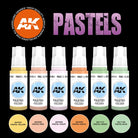 AK Interactive Pastel Miniatures Paint Set