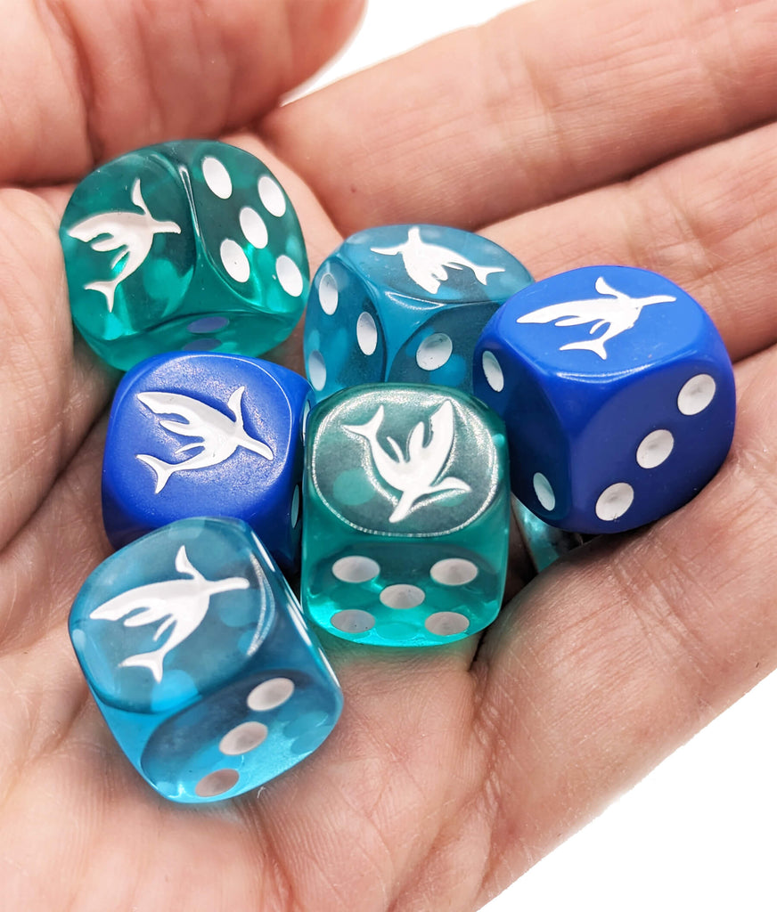 Shark Dice for tabletop games