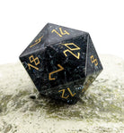 Smoke glass d20 for ttrpg games