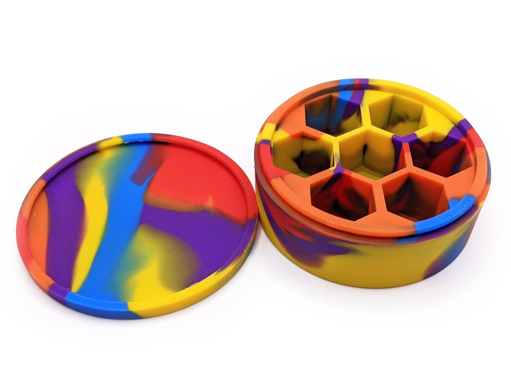 Silicone DnD Dice Case psychedelic