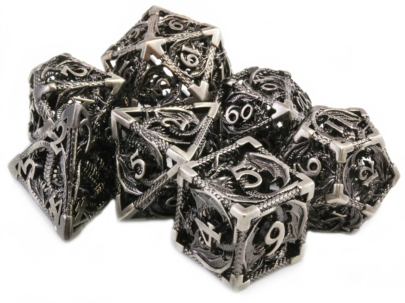 Dark Silver Dragon Dice 2