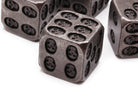 Metal D6 Dice Skull Antique Silver