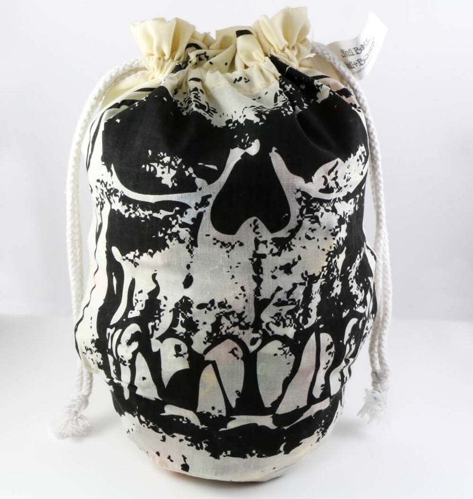 Orc Skull Dice Bag Ivory