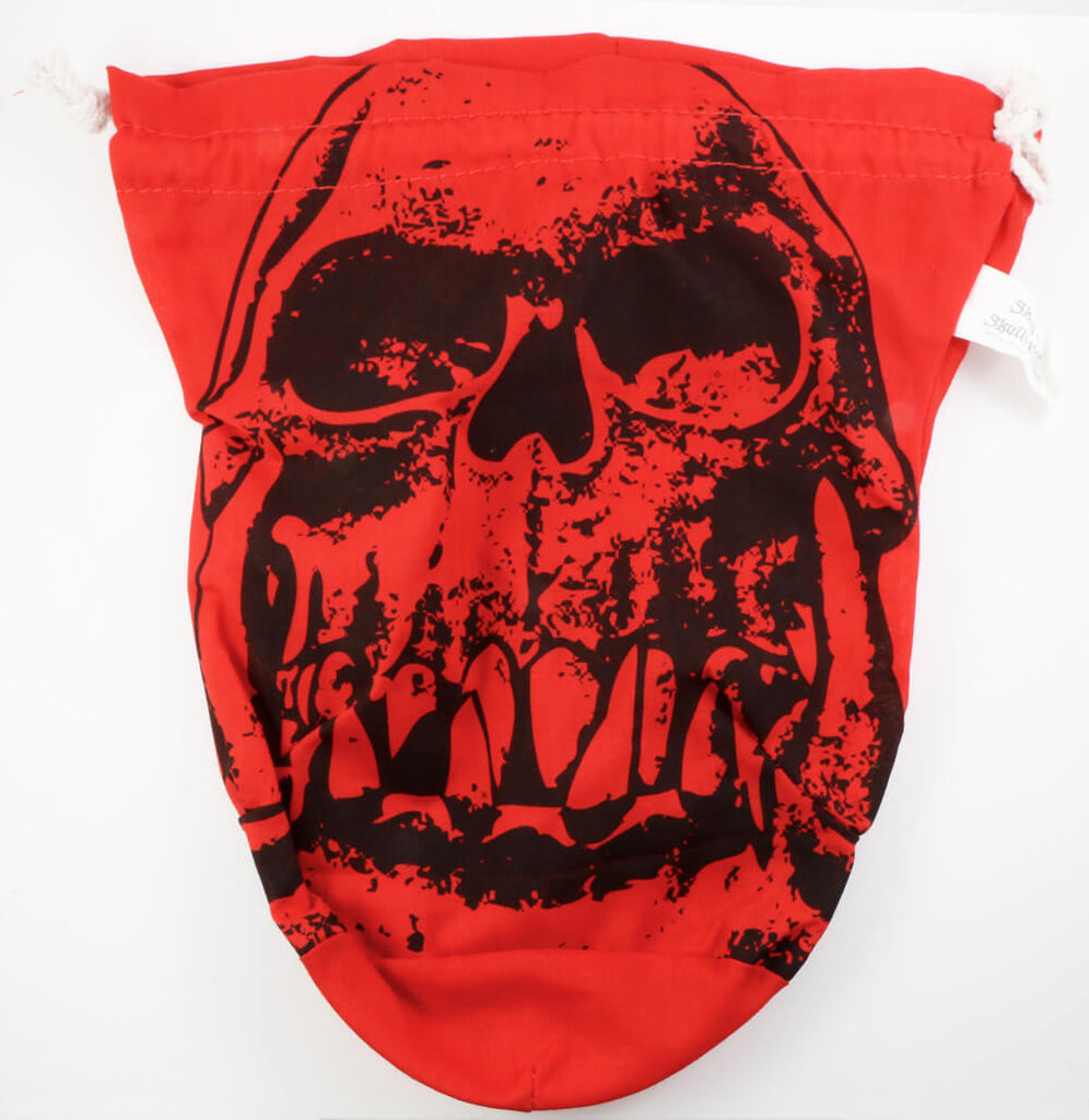 D&D Dice Bag Red Skull