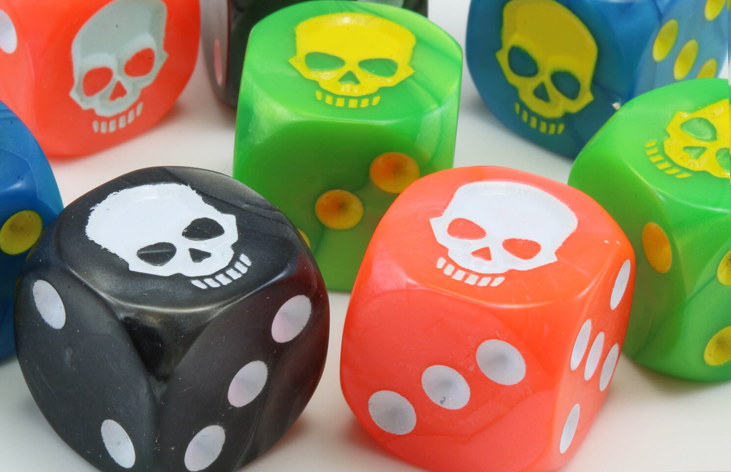 Skull d6 dice 2