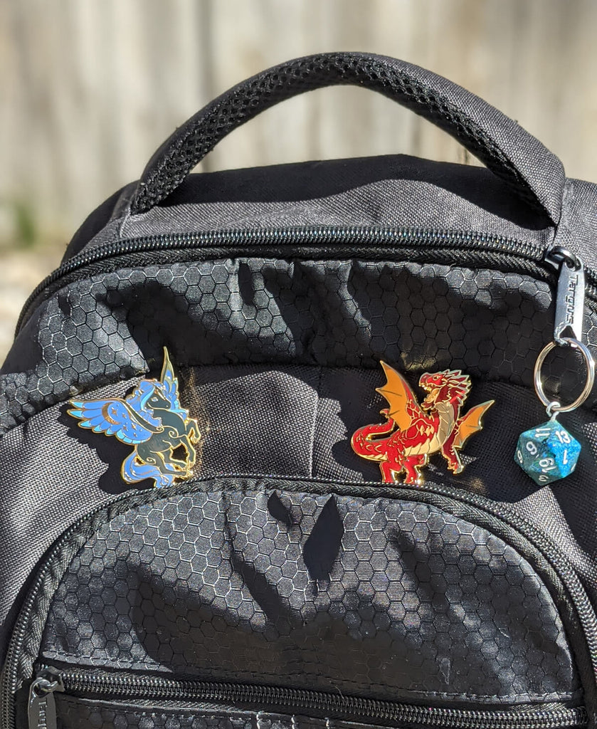 Enamel pins D&D backpack 3