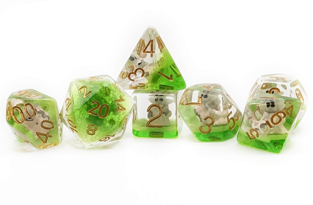D20 Space Baby Dice Set for tabletop roleplaying rpg games