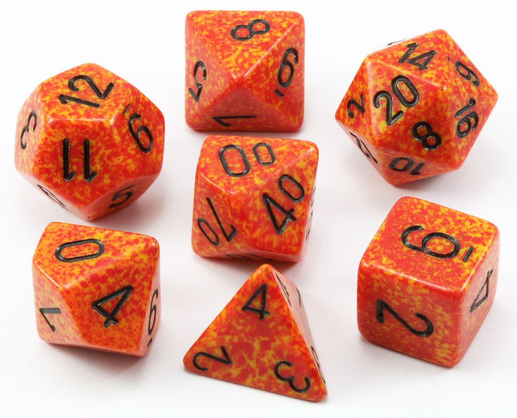 D&D Dice Speckled Fire