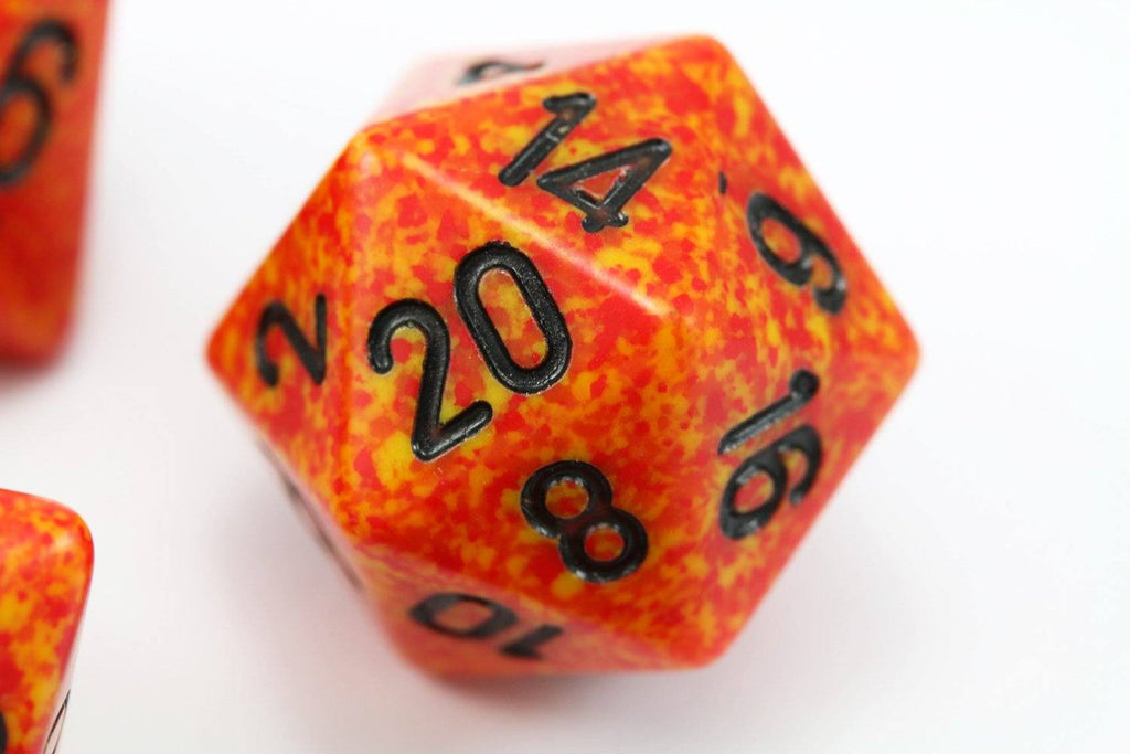 RPG Dice Speckled Fire
