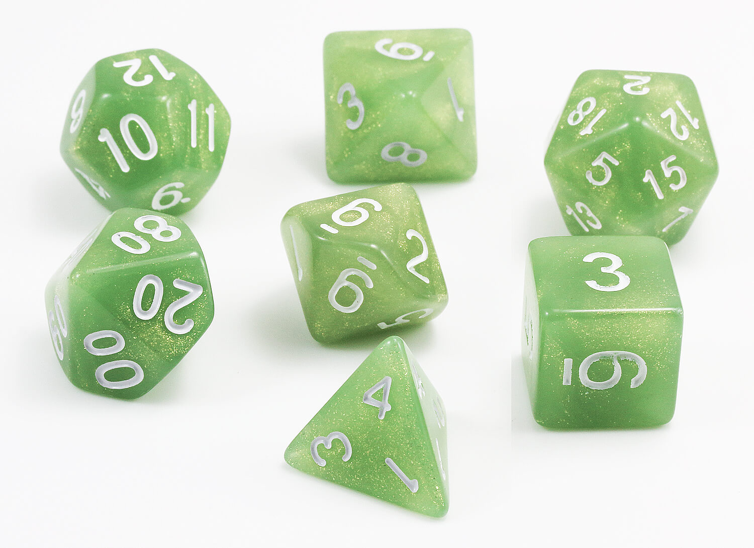 D&D Spectral Dice Pale Green